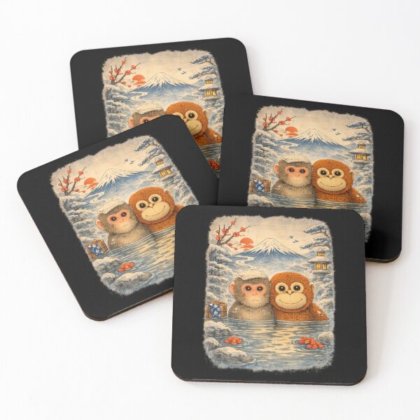 Item preview, Punch the Monkey Snow Monkey Onsen – Japanese Macaque Art designed and sold by TheTrendsDesk.