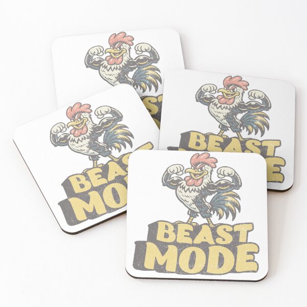 Item preview, Beast Mode – Funny Muscular Chicken Gym Cartoon Design designed and sold by Proto Lab Studio.