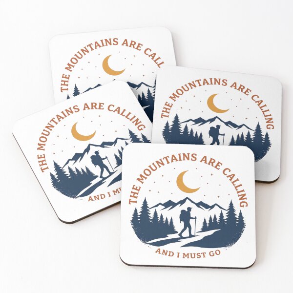 Item preview, The Mountains Are Calling And I Must Go — Hiking Gift — Nature Lover Outdoor Adventure designed and sold by Raven Studios.