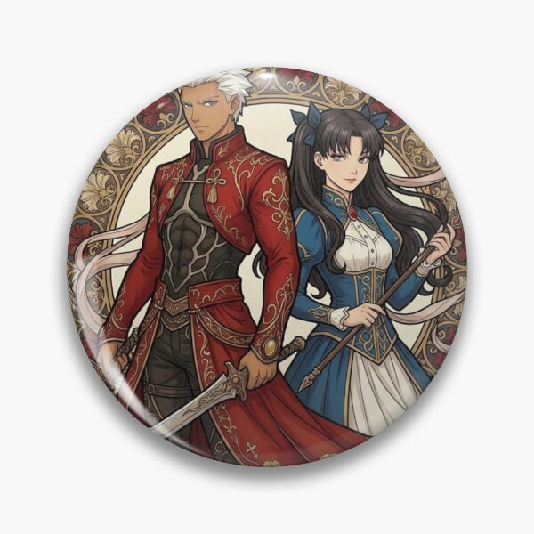 Item preview, Rin Tohsaka and Archer designed and sold by Solace Sparkles.