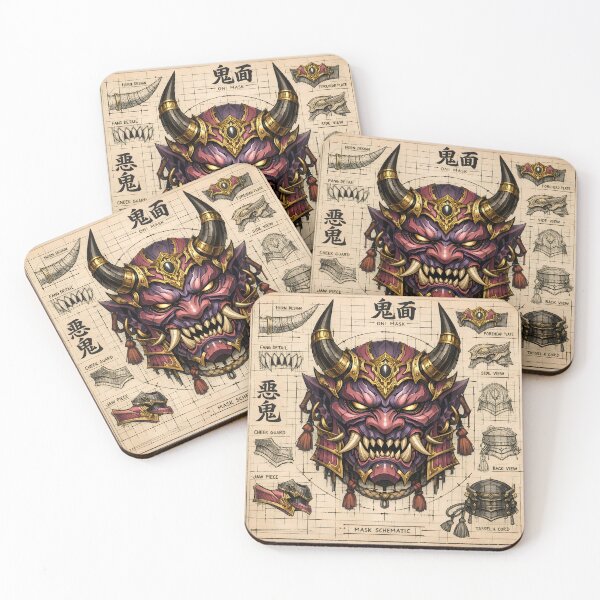 Item preview, oni mask designed and sold by Amthebeast.