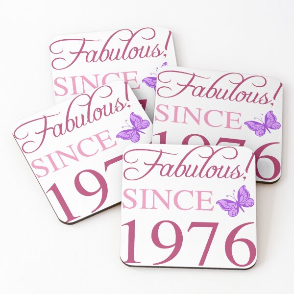 Item preview, Fabulous Since 1976 50th Birthday For Women designed and sold by thepixelgarden.