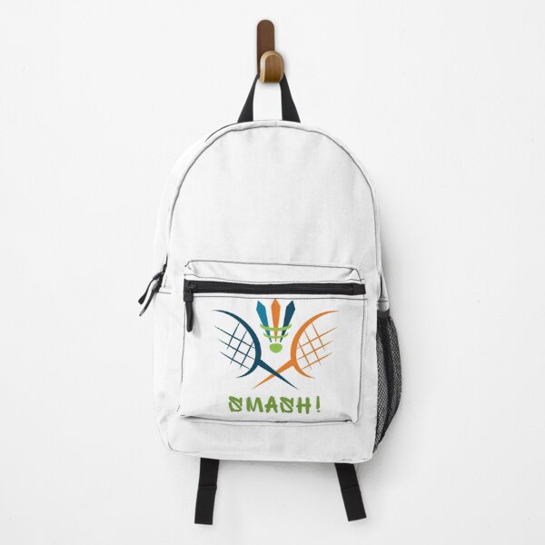 Item preview, Colorful Badminton Smash - Crossed Rackets & Shuttlecock designed and sold by LoudVictory.