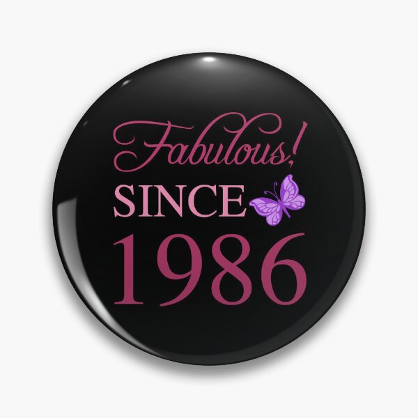 Item preview, Fabulous Since 1986 40th Birthday For Women designed and sold by thepixelgarden.