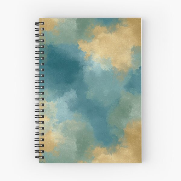 Item preview, Teal Amber Atmospheric Abstract Seamless Pattern designed and sold by Moisky Patterns.