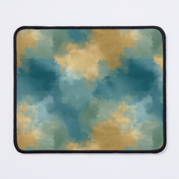 Item preview, Teal Amber Atmospheric Abstract Seamless Pattern designed and sold by Moisky Patterns.
