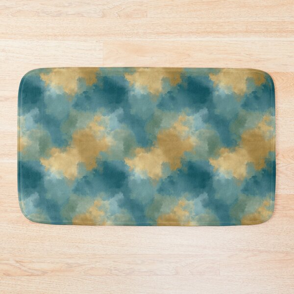 Item preview, Teal Amber Atmospheric Abstract Seamless Pattern designed and sold by Moisky Patterns.