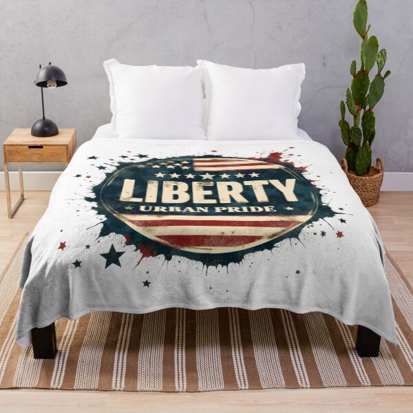 Item preview, Liberty Urban Pride Shirt – Graffiti Street Patriotic USA Design designed and sold by relso.