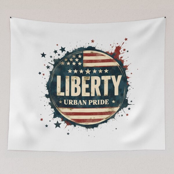 Item preview, Liberty Urban Pride Shirt – Graffiti Street Patriotic USA Design designed and sold by relso.