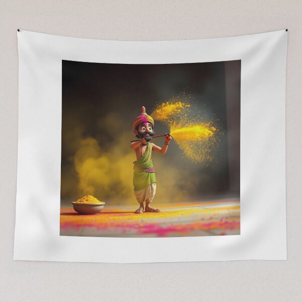 Item preview, Holi man Throwing Colors   designed and sold by Teewave-Ashish.