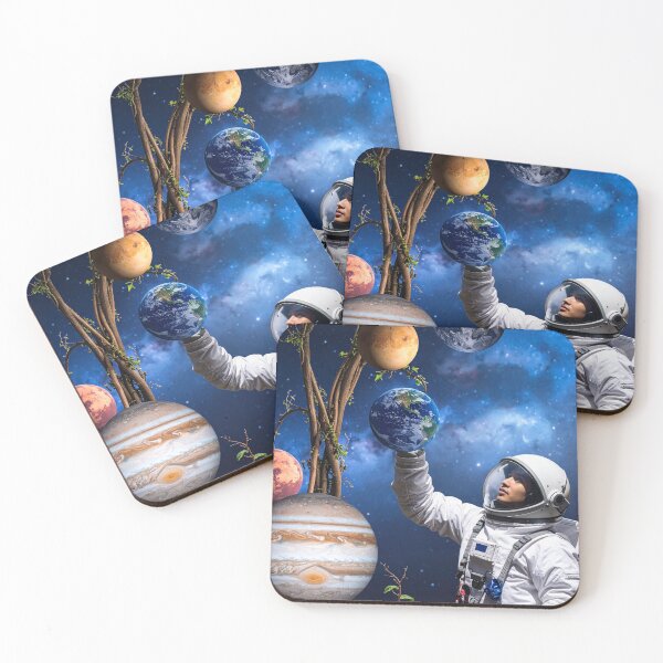 Item preview, Astronaut Holding Solar System Planets on Cosmic Tree designed and sold by DannyVerse.