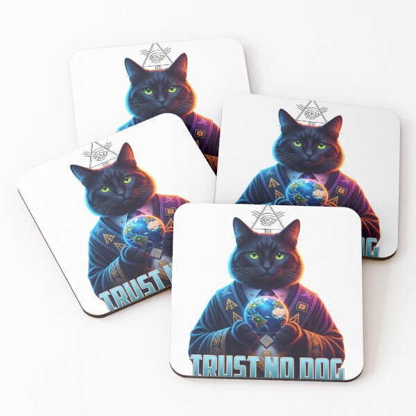 Item preview, Illuminati Cat - Trust No Dog - Secret Society Feline designed and sold by Valeriia_Isaieva.