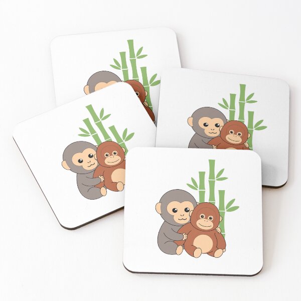 Item preview, Punch the monkey and his plushie orangutan designed and sold by StokyoDuck.