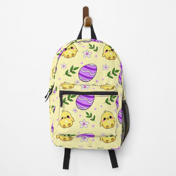 Item preview, Cute Easter Chick Pattern | Kawaii Baby Chick, Purple Easter Eggs & Spring Flowers | Pastel Easter Aesthetic designed and sold by Courts-Cooks.