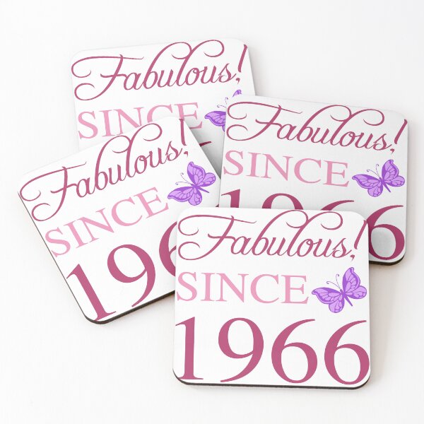 Item preview, Fabulous Since 1966 60th Birthday For Women designed and sold by thepixelgarden.