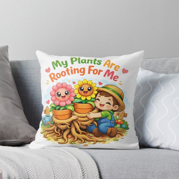Item preview, Cute Gardener Plant Pun – My Plants Are Rooting For Me designed and sold by madebysiwa.
