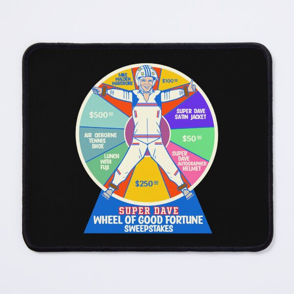 Item preview, SUPER DAVE Wheel of Good Fortune Sweepstakes Air Osborne Tennis Shoe Lunch With Fuji Satin Jacket designed and sold by Laxmicreations.