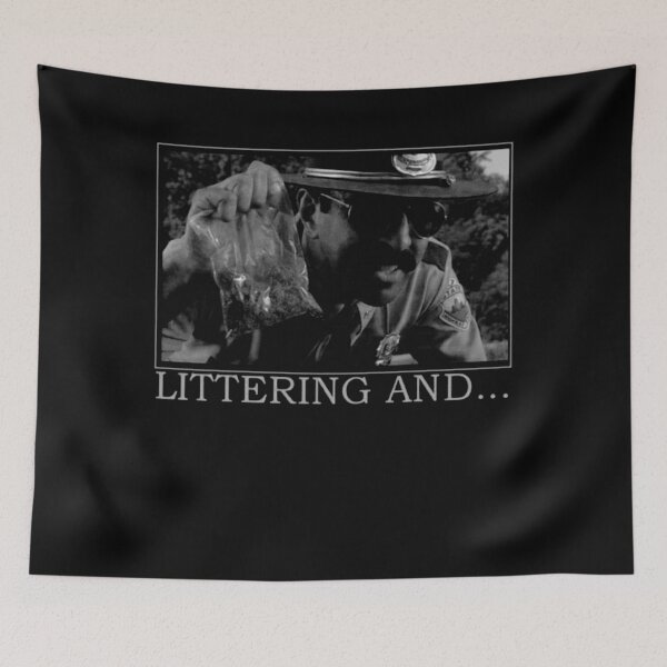 Item preview, Littering And ...Super-Troopers - Halftone Style 90s  designed and sold by Laxmicreations.