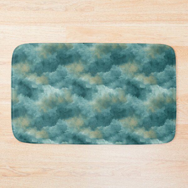 Item preview, Teal Atmospheric Abstract Cloud Seamless Pattern designed and sold by Moisky Patterns.