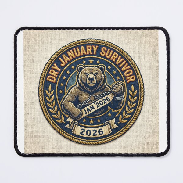Item preview, Dry January Survivor | Alcohol Free Challenge designed and sold by ryanguas.