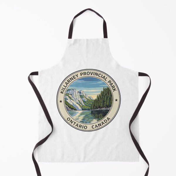 Item preview, Killarney Ontario - Killarney Provincial Park Retro Nature Badge designed and sold by JessArty ⭐⭐⭐⭐⭐.