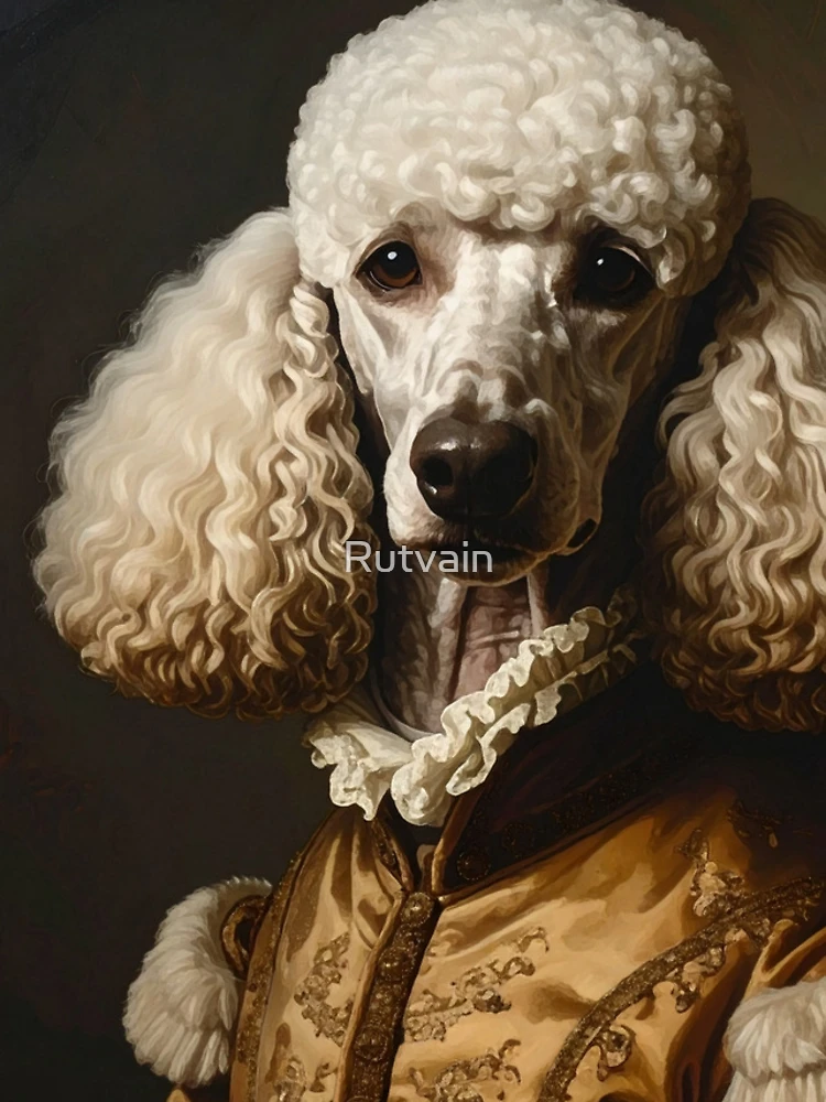 Thumbnail 4 of 4, iPhone Case, Royal Poodle Renaissance Portrait designed and sold by Rutvain.