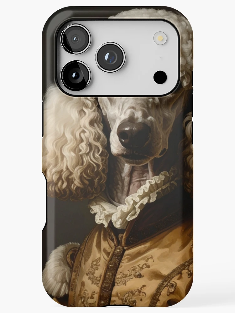 Thumbnail 1 of 4, iPhone Case, Royal Poodle Renaissance Portrait designed and sold by Rutvain.