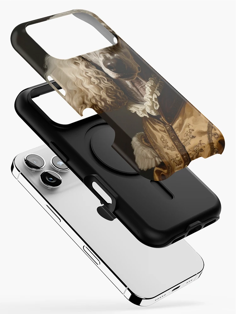Thumbnail 2 of 4, iPhone Case, Royal Poodle Renaissance Portrait designed and sold by Rutvain.
