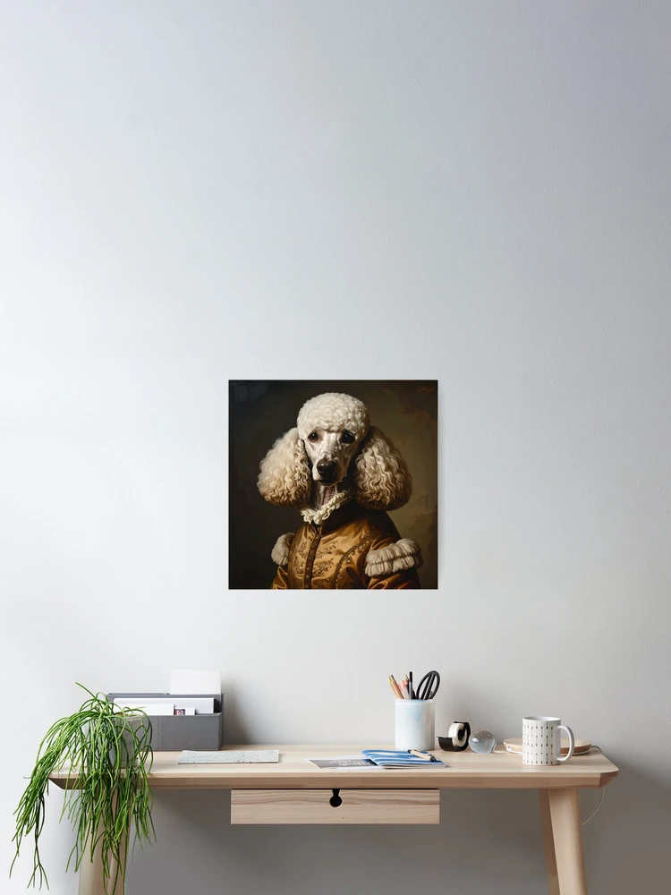 Thumbnail 2 of 3, Poster, Royal Poodle Renaissance Portrait designed and sold by Rutvain.