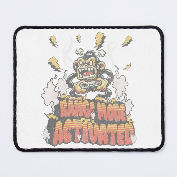 Item preview, Rage Mode Activated – Funny Angry Gamer Monkey Cartoon designed and sold by Proto Lab Studio.