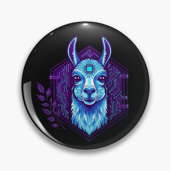 Item preview, Cyber Llama Tech Art - Futuristic Neon Circuit Andean Wildlife Illustration designed and sold by AbulailArt.