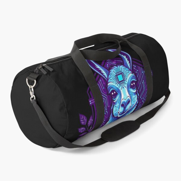 Item preview, Cyber Llama Tech Art - Futuristic Neon Circuit Andean Wildlife Illustration designed and sold by AbulailArt.