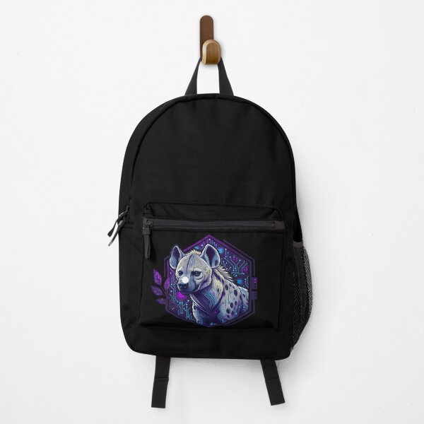Item preview, Cyber Hyena Tech Logo - Neon Circuit Cyberpunk Wildlife designed and sold by AbulailArt.