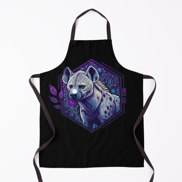 Item preview, Cyber Hyena Tech Logo - Neon Circuit Cyberpunk Wildlife designed and sold by AbulailArt.
