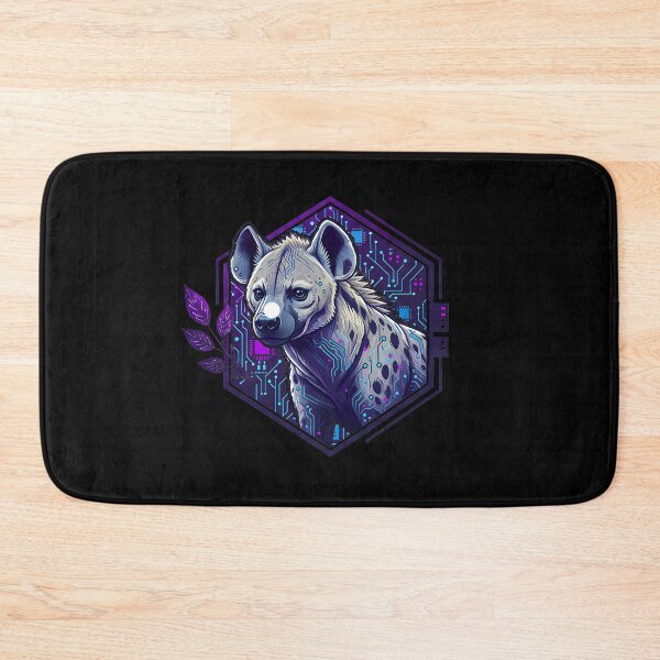 Item preview, Cyber Hyena Tech Logo - Neon Circuit Cyberpunk Wildlife designed and sold by AbulailArt.