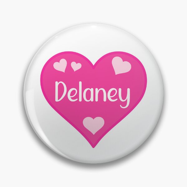 Item preview, Delaney Name Pink Heart  designed and sold by Jeallan Designs.