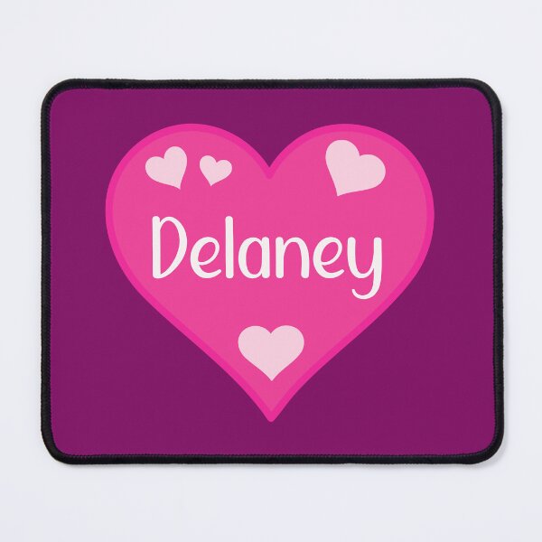 Item preview, Delaney Name Pink Heart designed and sold by Jeallan Designs.