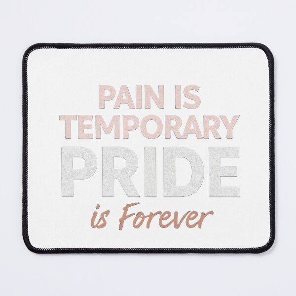 Item preview, Pain Is Temporary Pride Is Forever – Gym Motivation Workout Fitness T-Shirt designed and sold by rsuniquestyle.