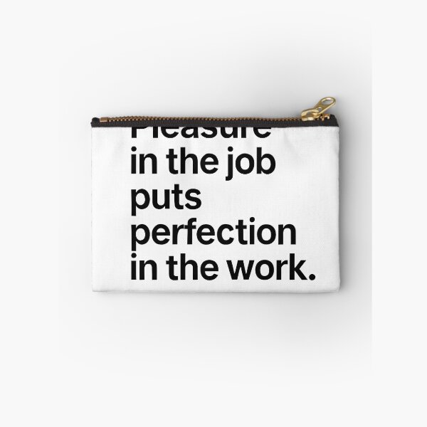 Item preview, Pleasure In The Job Aristotle Motivation Quote (Black Font) designed and sold by TshirtsLabs.
