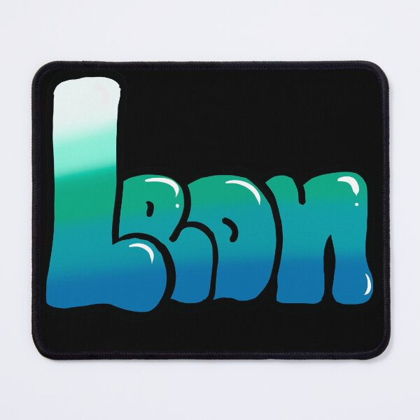 Item preview, Leon name in Aqua blue graffiti calligraphy Top 10 unique personalized gifts for boys and men named Leon designed and sold by Artonmytee.