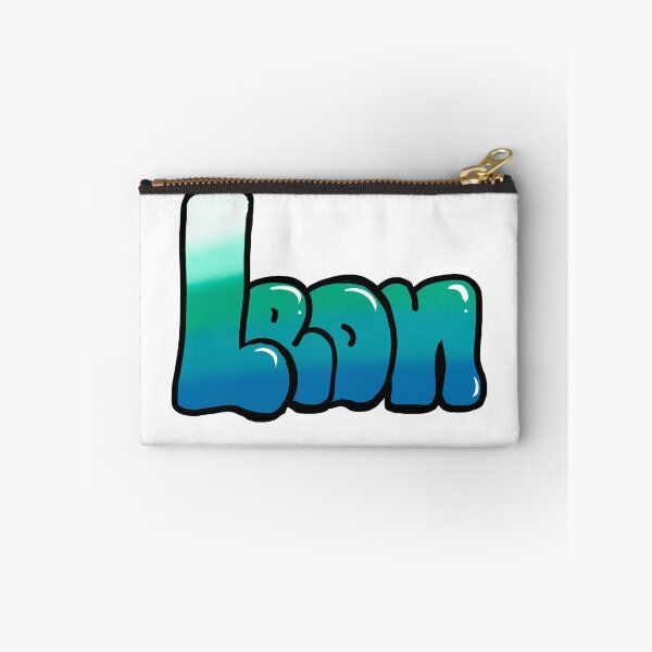 Item preview, Leon name in Aqua blue graffiti calligraphy Top 10 unique personalized gifts for boys and men named Leon designed and sold by Artonmytee.