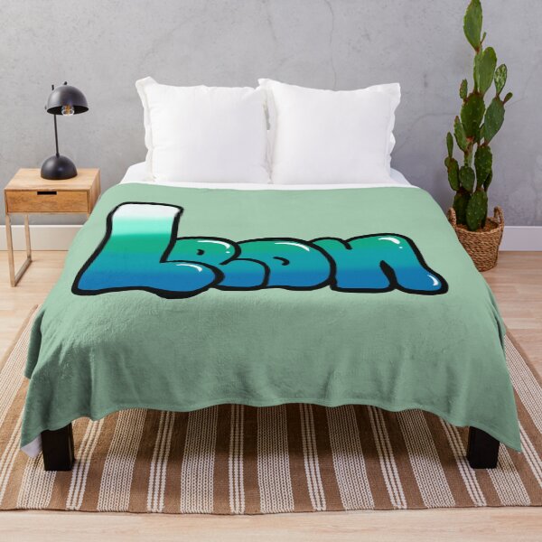 Item preview, Leon name in Aqua blue graffiti calligraphy Top 10 unique personalized gifts for boys and men named Leon designed and sold by Artonmytee.