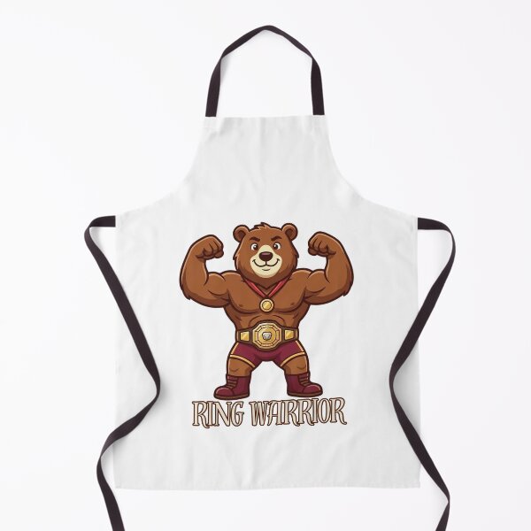 Item preview, Ring Warrior - Strongman Grizzly Bear Champion designed and sold by LoudVictory.