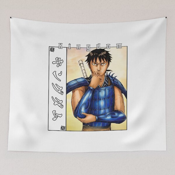 Item preview, Dark Strategist Blue-Armored Warrior – Epic Anime Hero Illustration designed and sold by lamiarte.