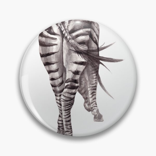 Item preview, Realistic Zebra Watercolor – Artistic Wildlife Zebra Painting designed and sold by AlisaArtDecor.