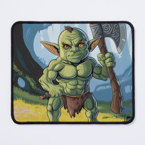 Item preview, Goblin lumberjack. designed and sold by MyHappyArtShop.