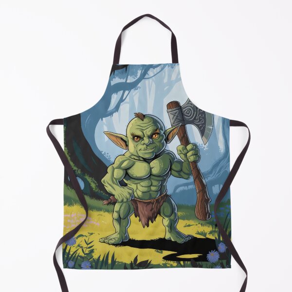 Item preview, Goblin lumberjack. designed and sold by MyHappyArtShop.