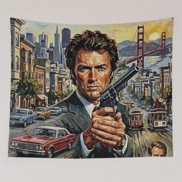 Item preview, The Enforcer: Clint Eastwood Dirty Harry San Francisco Impasto designed and sold by Art's Diner.