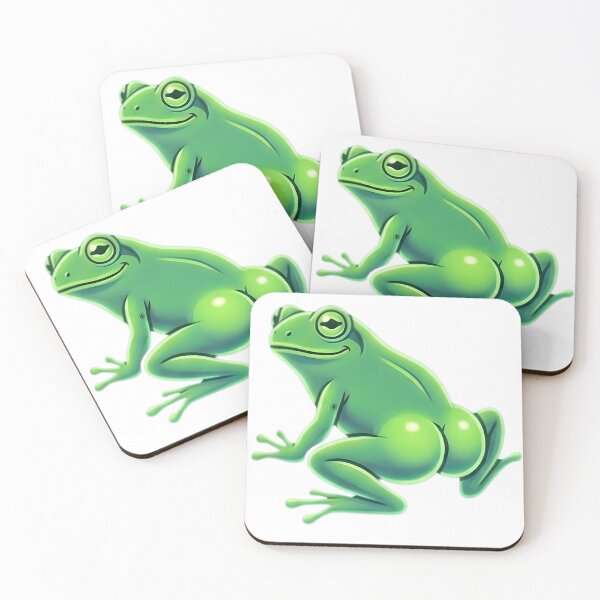 Item preview, Illustration Collection: Funny Anthropomorphic Frog – Kawaii Style designed and sold by Tw1nsAIArt.