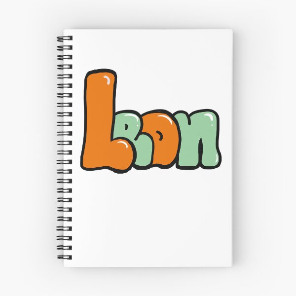 Item preview, Leon name in Aqua orange and sage green graffiti calligraphy Top 10 unique personalized gifts for boys and men named Leon designed and sold by Artonmytee.